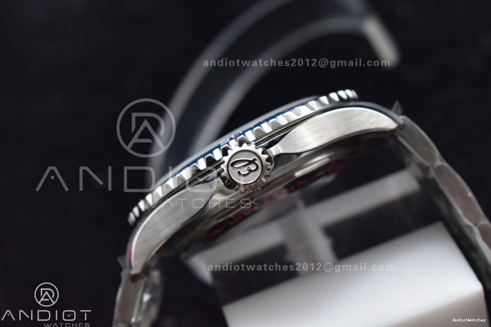 Automatic Blue Edition Bracelet Dial 482 on 44 Blue Bezel Ceramic Thermal SS A SuperOcean TF 1:1 Best White 0820
